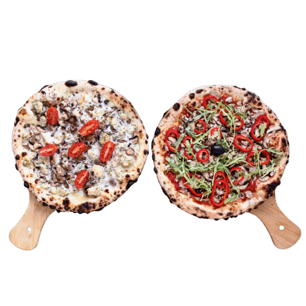 Two Pizzas (4 Toppings)